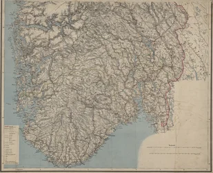 Mapa de carreteras de Noruega
